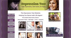 Desktop Screenshot of depression-test.net