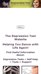 Mobile Screenshot of depression-test.net