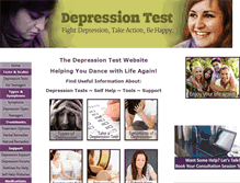 Tablet Screenshot of depression-test.net